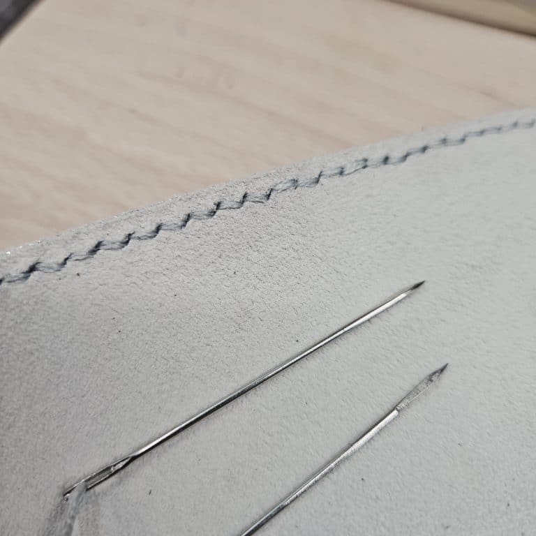 point sellier, couture manuelle cuir