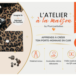 Kit DIY petit porte-monnaie en cuir - L'Atelier à la maison by Plum'paillettes