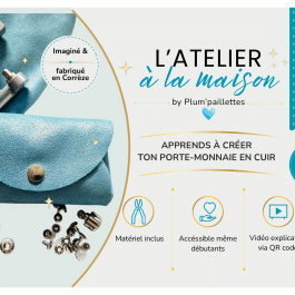 L'atelier à la maison by Plum'paillettes - kit diy cuir