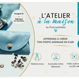 L'atelier à la maison by Plum'paillettes - kit diy cuir